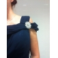 Sheath/Column One Shoulder Floor-length Chiffon Bridesmaid Dress