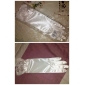 Satin Bridal Gloves With Bow (More Colors)