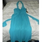  A-line Halter Floor-length Chiffon Bridesmaid Dress