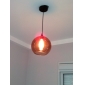 Luz do pendente 60w moderno em design de vidro redonda bolha marrom
