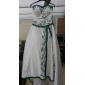 A-line Sweetheart Court Train Satin Wedding Dress with Split Front 