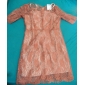 simplicidade ts meados vestido de renda manga