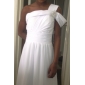 Sheath/Column One Shoulder Floor-length Chiffon Bridesmaid Dress
