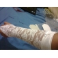 Beautiful Satin Fingerless Elbow Length Bridal Gloves