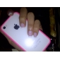TPU Bumper Frame Case with Metal Buttons for iPhone 4 and 4S