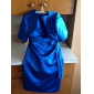 manica corta giacca da sposa in raso / wrap nozze (wsm0540)