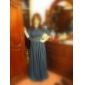 Sheath/ Column V-neck Short Sleeve Floor-length Chiffon Matte Satin Mother of the Bride Dress