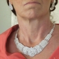 Beautiful Rhinestone With Alloy Plated Wedding Bridal Necklace and Earrings Jewelry Set
