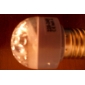 E27 18-LED 1W 2800-3300K Warm White Light Ball Bulb (220-240V)