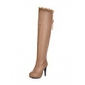 Leatherette Stiletto Heel Knee High Boots With Ribbon Tie Party / Evening Shoes (More Colors)