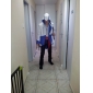 cosplay kostume inspireret af Assassins Creed iii Connor blå og hvid jakke