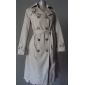 TS Embroidered Hem Long Coat