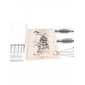 100 Pcs Tattoo Needles With Grips / Tattoo Practice Skin / Brush