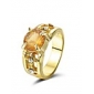 diamantes de imitación magnífico con el anillo chapado en oro 14k (más colores)