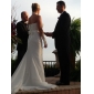 Trumpet/Mermaid High Neck Court Train Lace Tulle Wedding Dress 