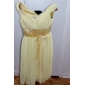 ARDARE - Robe de Cocktail Mousseline Satin Stretch