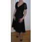A-line V-neck Tea-length Chiffon Mother of the Bride Dress