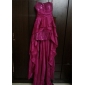 High Low A-line Strapless Taffeta And Sequin Evening/ Cocktail Dress