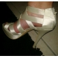 ZAHIRAH - Sapato de Plataforma para Casamento Salto Stiletto em Cetim
