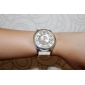 Reloj Pulsera Quartz Crisantemo Unisex (Blanco)