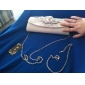 Gorgeous Shining Satin Shell With Applique Evening Handbags/ Clutches More Colors Available