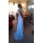 A-line High Neck Chiffon Evening Dress With Court Train inspired by Emma Stone at the 84th Oscar 