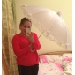 White Lace Auto Opening Wedding Umbrella