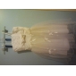 A-line Spaghetti Straps Knee-length Satin Sleeveless Flower Girl Dress