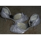 NORMA - Sandalen mit hohen Absätzen Hochzeit Pfennigabsatz Satin