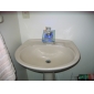 Farbwechsel LED Wasserfall Badarmaturen (Glas Griff)