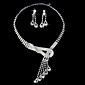wunderschöne Strass Hochzeit Braut Halskette, Ohrringe Schmuck-Set
