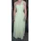  A-line One Shoulder Floor-length Chiffon Evening Dress