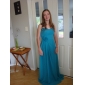 Sheath/Column Strapless Sweetheart Floor-length Chiffon Bridesmaid Dress 