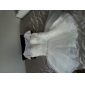 A-line Bateau Organza And Lace Wedding Dress 
