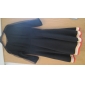 TS Organza Sleeve Contrast Color Swing Dress