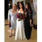 Sheath/Column Strapless Knee-length Taffeta Mother Of The Bride Dress With A Wrap