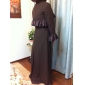 Sheath/Column Square Floor-length Satin And Chiffon Mother Of The Bride Dress With A Wrap