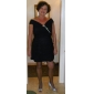 Sheath/Column Off-the-shoulder Short/Mini Chiffon Cocktail Dress 