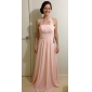 Empire Halter Floor-length Chiffon Bridesmaid Dress 