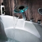 Chrome LED Rain Shower Head 1039-M4302