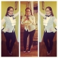 TS Lapel Ruffle Front Blouse Shirt