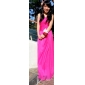 Chiffon Sheath/Column Strapless Floor-length Evening Dress inspired by Rachel Weisz 