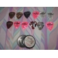 Alice - (A011C) Round Picks Steel Box with 12 Picks(Random Color)