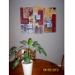 Hand-painted Abstract Oil Painting with Stretched Frame - Set of 3