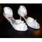 NORMA - Sandalen mit hohen Absätzen Hochzeit Pfennigabsatz Satin