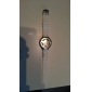 Unisex Quartz Uhr Mit Kristall Dekoration und Hohlgravur (Weiß)