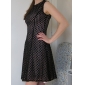 ts vestido de encaje de lunares