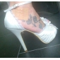 OLDHAM - Pumps Hochzeit Pfennigabsatz Satin