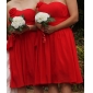 A-line Princess Sweetheart Knee-length Chiffon Bridesmaid Dress 