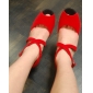 moda in tessuto rosso superiore scarpe da ballo scarpe da ballo latino per le donne